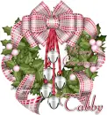 Merry Christmas wreath-Tabby