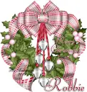Merry Christmas wreath-Robbie