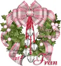 Merry Christmas wreath-Fran