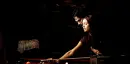Damon and Elena shooting pool