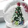christmas tree snow glode