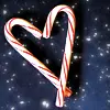 candy cane heart
