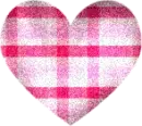 Pink plaid heart