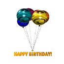 Happy Birthday w/ balloons