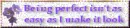 being perfect
