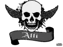 alli black skull