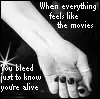 bleed just to no ur alive!