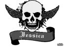 jessica black skull