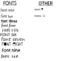 Fonts example
