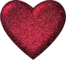 Red glitter heart