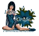 Woman sitting on flowers