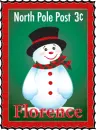Snowman Stamp - Florence