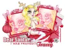 Santa, I've been framed-Tracey