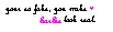 your so fake