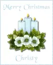 Christmas Candles - Christy