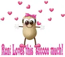 Peanut Loves it- Roni