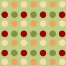 autumn,polka dots, green, red,orange
