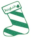 Irish Christmas Stocking - Kaylah