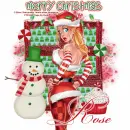 Merry Christmas - Rose