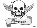 monique white skull