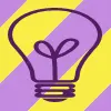 Purple and yellow stripes background