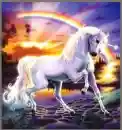 Unicorn of the sunrise and sunset