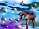 UNICORN BUBBLES- UNICORN IN A FANTASY SETTING