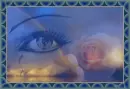 WINDOW IS EYE TO THE SOUL-PICTURE ,EYE ,ROSE ,RAINBOW