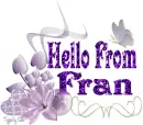 Purple Hello - Fran
