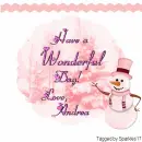 Pink Snowman - Andrea
