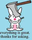 axe bunny