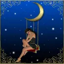 The girl and the Moon