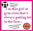 Hit in the face