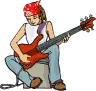 playing guitar
