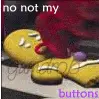 no, not his gumdrop!!!