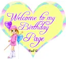 Welcome to my Birthday Page - fg
