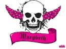 marybeth pink skull