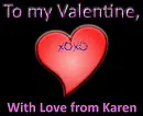 To my Valentine