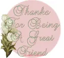 Thanks for being my friend