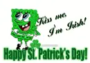 happy st. patrick's day-spongebob
