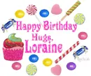 Birthday candy- Loraine