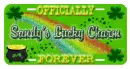 Officially Sandy's Lucky Charm License Plate 