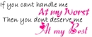 You Dont Deserve Me