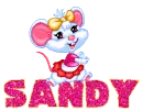 Sandy pink girl mouse