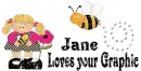 Little girl with bees- Jane
