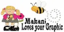 Little girl with bees- Makani