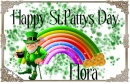 happy st. patricks day flora