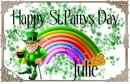 happy st. patricks day julie
