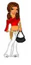 glitter doll