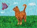Kitten with Butterfly